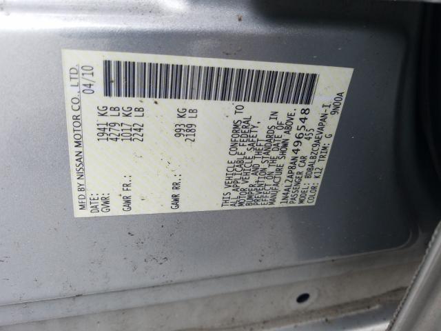 Photo 9 VIN: 1N4AL2AP8AN496548 - NISSAN ALTIMA BAS 