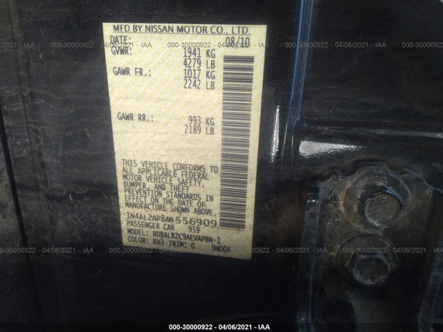 Photo 8 VIN: 1N4AL2AP8AN556909 - NISSAN ALTIMA 