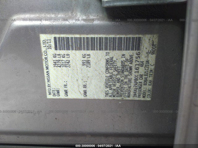 Photo 8 VIN: 1N4AL2AP8CC161756 - NISSAN ALTIMA 