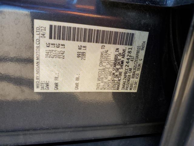 Photo 11 VIN: 1N4AL2AP8CC244281 - NISSAN ALTIMA BAS 