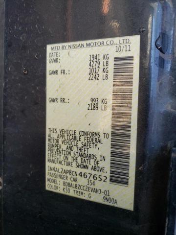 Photo 11 VIN: 1N4AL2AP8CN467652 - NISSAN ALTIMA 