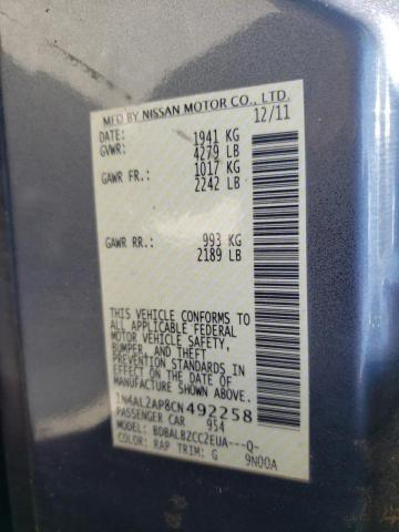 Photo 11 VIN: 1N4AL2AP8CN492258 - NISSAN ALTIMA BAS 