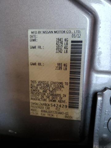 Photo 11 VIN: 1N4AL2AP8CN542429 - NISSAN ALTIMA BAS 