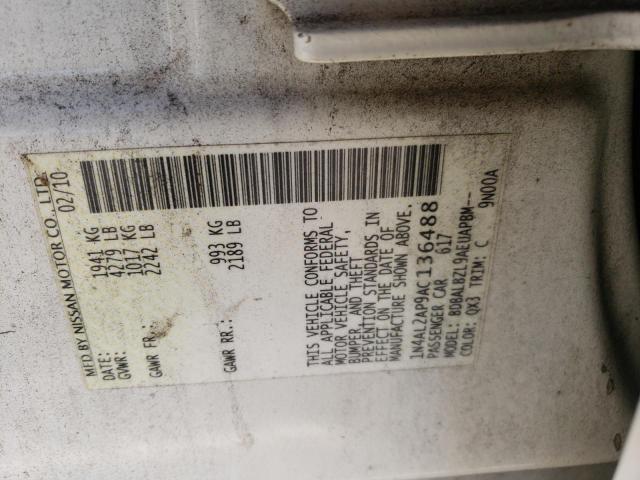 Photo 12 VIN: 1N4AL2AP9AC136488 - NISSAN ALTIMA BAS 