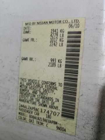 Photo 11 VIN: 1N4AL2AP9AC174707 - NISSAN ALTIMA 