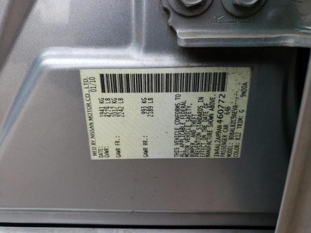 Photo 11 VIN: 1N4AL2AP9AN460772 - NISSAN ALTIMA BAS 