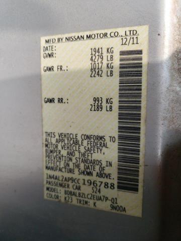 Photo 12 VIN: 1N4AL2AP9CC196788 - NISSAN ALTIMA BAS 