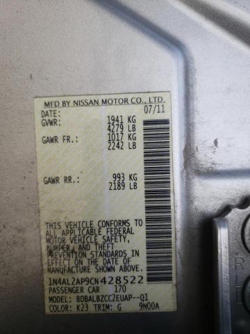 Photo 9 VIN: 1N4AL2AP9CN428522 - NISSAN ALTIMA BAS 