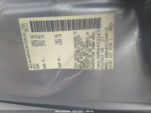 Photo 8 VIN: 1N4AL2AP9CN453565 - NISSAN ALTIMA 