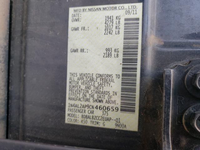 Photo 9 VIN: 1N4AL2AP9CN460659 - NISSAN ALTIMA BAS 