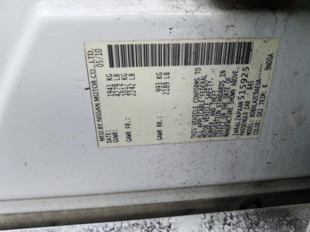 Photo 9 VIN: 1N4AL2APXAN515925 - NISSAN ALTIMA BAS 