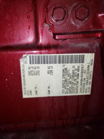 Photo 11 VIN: 1N4AL2APXBN408097 - NISSAN ALTIMA BAS 