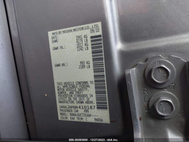 Photo 8 VIN: 1N4AL2APXBN410187 - NISSAN ALTIMA 