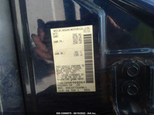 Photo 8 VIN: 1N4AL2APXBN466064 - NISSAN ALTIMA 