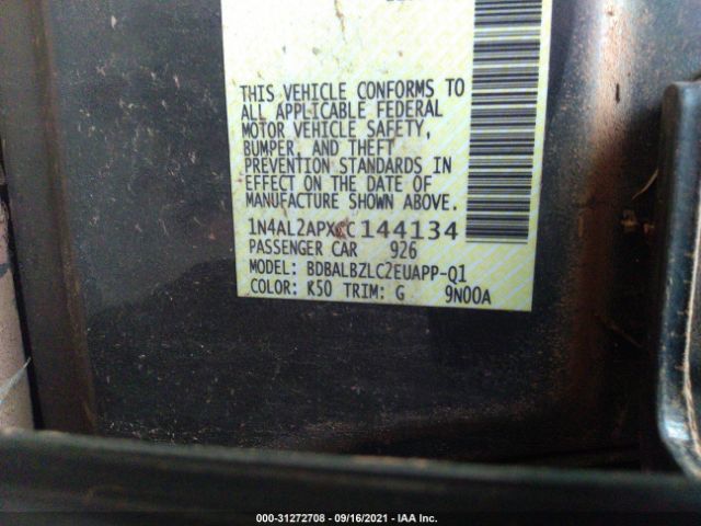 Photo 8 VIN: 1N4AL2APXCC144134 - NISSAN ALTIMA 