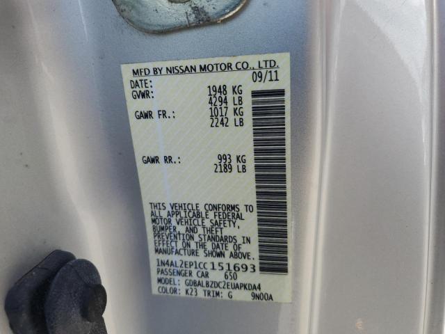 Photo 11 VIN: 1N4AL2EP1CC151693 - NISSAN ALTIMA S 