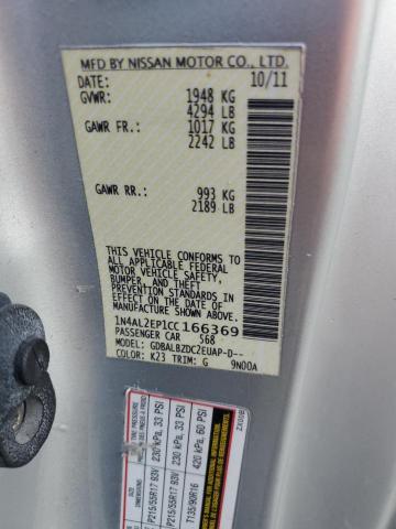 Photo 11 VIN: 1N4AL2EP1CC166369 - NISSAN ALTIMA S 