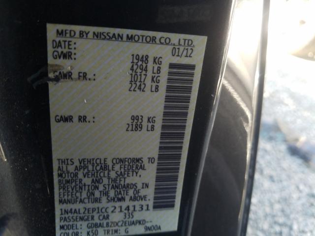 Photo 9 VIN: 1N4AL2EP1CC214131 - NISSAN ALTIMA S 