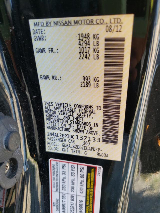 Photo 9 VIN: 1N4AL2EP1DC137133 - NISSAN ALTIMA S 