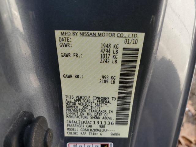 Photo 9 VIN: 1N4AL2EP2AC131336 - NISSAN ALTIMA S 