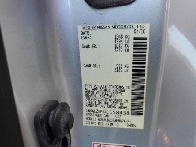 Photo 12 VIN: 1N4AL2EP2AC158438 - NISSAN ALTIMA S 