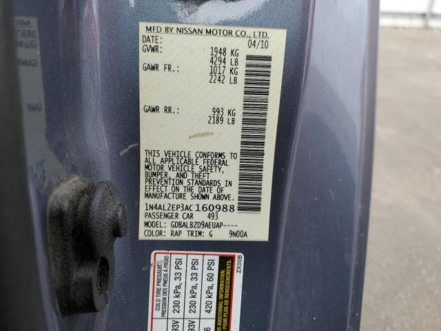 Photo 11 VIN: 1N4AL2EP3AC160988 - NISSAN ALTIMA S 