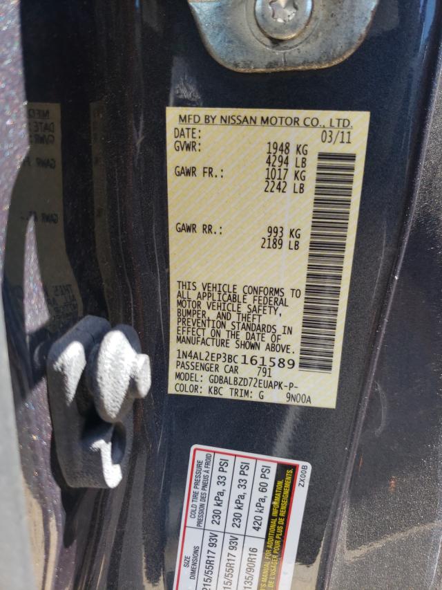 Photo 9 VIN: 1N4AL2EP3BC161589 - NISSAN ALTIMA S 