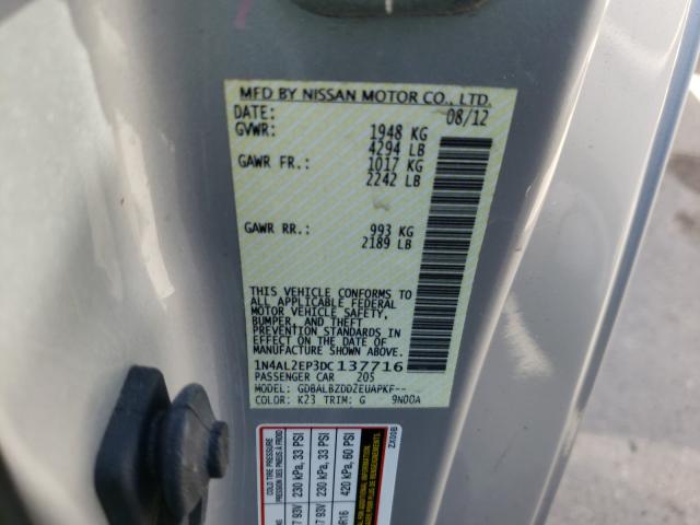 Photo 9 VIN: 1N4AL2EP3DC137716 - NISSAN ALTIMA S 