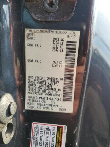 Photo 12 VIN: 1N4AL2EP4AC144704 - NISSAN ALTIMA S 