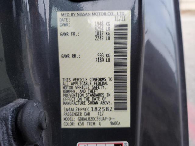 Photo 12 VIN: 1N4AL2EP4CC182582 - NISSAN ALTIMA S 