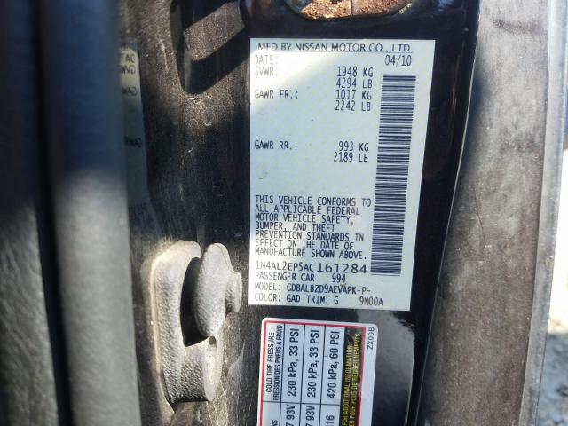 Photo 9 VIN: 1N4AL2EP5AC161284 - NISSAN ALTIMA S 