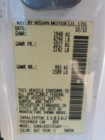 Photo 11 VIN: 1N4AL2EP5BC118162 - NISSAN ALTIMA 