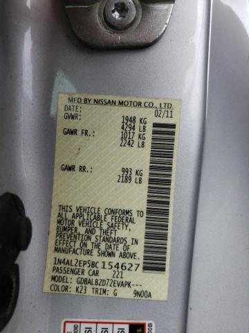 Photo 9 VIN: 1N4AL2EP5BC154627 - NISSAN ALTIMA S 