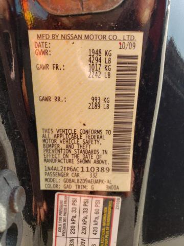 Photo 11 VIN: 1N4AL2EP6AC110389 - NISSAN ALTIMA S 