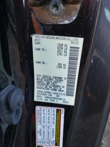 Photo 9 VIN: 1N4AL2EP6AC160354 - NISSAN ALTIMA 