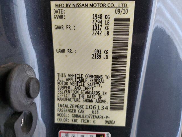 Photo 11 VIN: 1N4AL2EP6BC106134 - NISSAN ALTIMA 