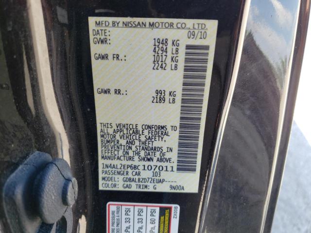 Photo 11 VIN: 1N4AL2EP6BC107011 - NISSAN ALTIMA 