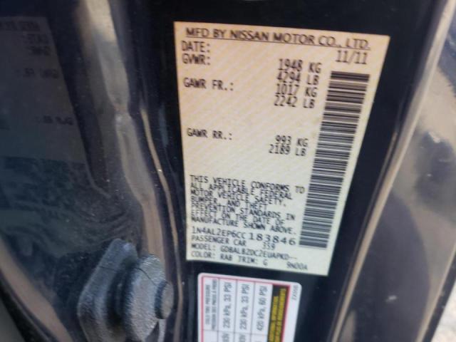 Photo 9 VIN: 1N4AL2EP6CC183846 - NISSAN ALTIMA S 