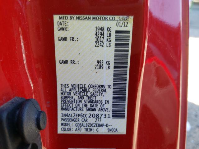 Photo 9 VIN: 1N4AL2EP6CC208731 - NISSAN ALTIMA S 