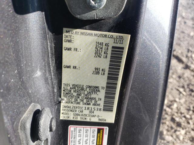 Photo 9 VIN: 1N4AL2EP7CC181538 - NISSAN ALTIMA S 