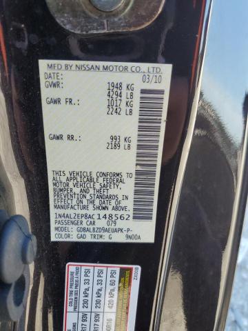 Photo 11 VIN: 1N4AL2EP8AC148562 - NISSAN ALTIMA S 