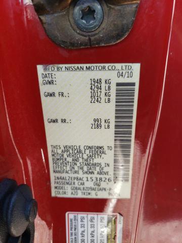 Photo 11 VIN: 1N4AL2EP8AC153826 - NISSAN ALTIMA 