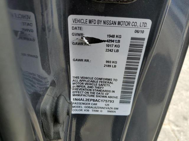 Photo 11 VIN: 1N4AL2EP8AC175793 - NISSAN ALTIMA S 