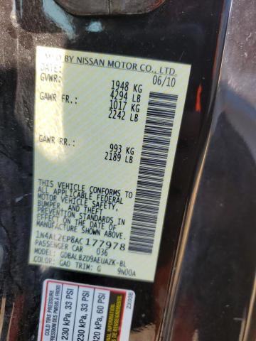 Photo 11 VIN: 1N4AL2EP8AC177978 - NISSAN ALTIMA 