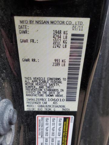 Photo 12 VIN: 1N4AL2EP8CC106010 - NISSAN ALTIMA S 