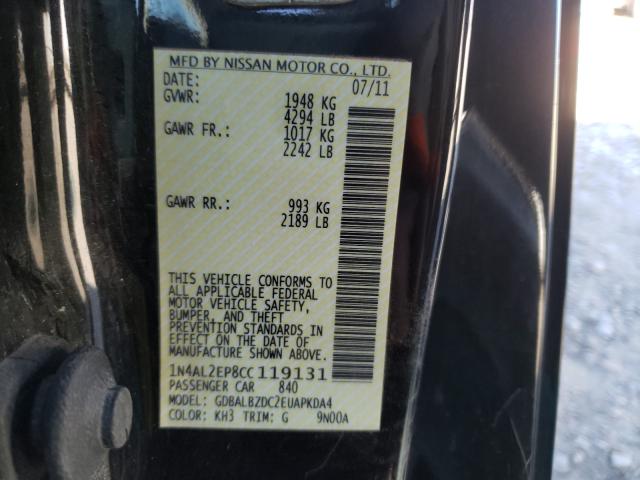 Photo 9 VIN: 1N4AL2EP8CC119131 - NISSAN ALTIMA S 