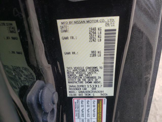 Photo 9 VIN: 1N4AL2EP8CC151917 - NISSAN ALTIMA S 