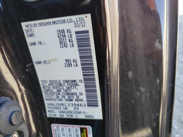 Photo 12 VIN: 1N4AL2EP8CC239463 - NISSAN ALTIMA S 