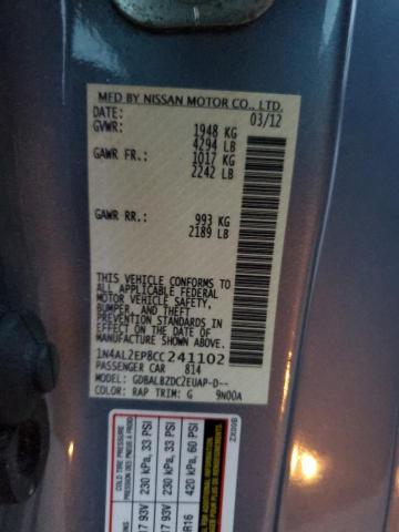 Photo 12 VIN: 1N4AL2EP8CC241102 - NISSAN ALTIMA S 