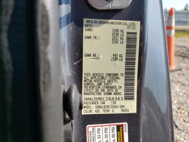 Photo 11 VIN: 1N4AL2EP8CC264363 - NISSAN ALTIMA S 